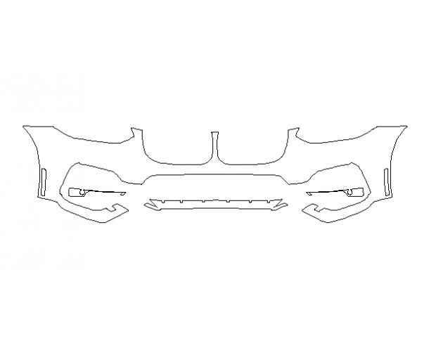 BMW X3 xDrive xLine 2018 Внедорожник Передний бампер LEGEND