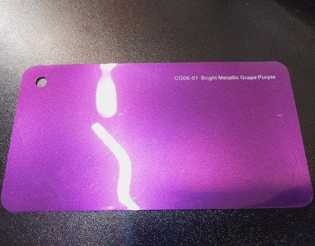 FORMULA PPF Bright Metallic Grape Purple Gloss G501 - Антигравийная защитная фиолетовая плёнка (глянцевая) 1.52 m