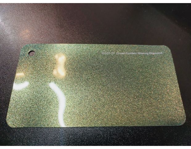 FORMULA PPF Green Golden Shining Diamond Gloss G607 - Антигравийная защитная зелено-золотая хамелеон плёнка (глянцевая) 1.52 m