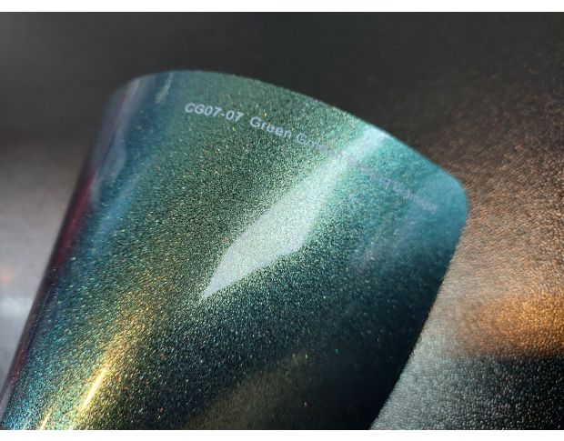 FORMULA PPF Green Golden Shining Diamond Gloss G607 - Антигравийная защитная зелено-золотая хамелеон плёнка (глянцевая) 1.52 m