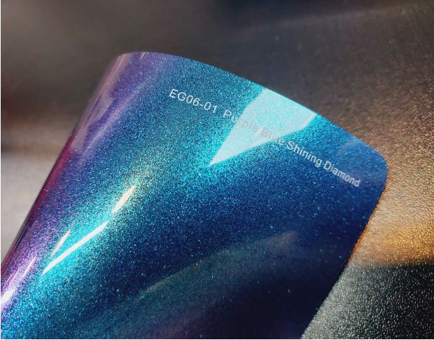 FORMULA PPF Purple Blue Shining Diamond Gloss G504 - Антигравийная защитная сине-фиолетовая хамелеон плёнка (глянцевая) 1.52 m