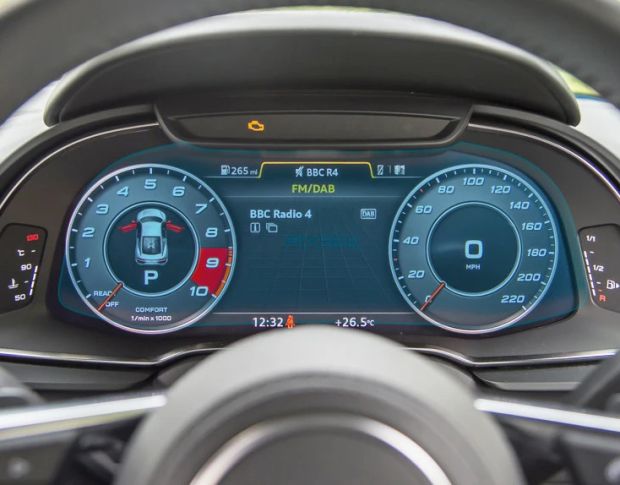 Захисне скло Pixsel на панель приладів AUDI R8 12“ 2016 - (гібридне глянець)