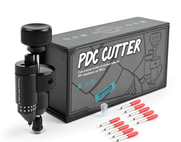Foshio Metal Radar Hole PDC Cutter With Extra 10 Blades - Инструмент для вырезания парктроников