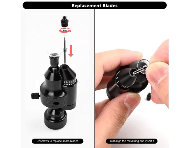 Foshio Metal Radar Hole PDC Cutter With Extra 10 Blades - Инструмент для вырезания парктроников