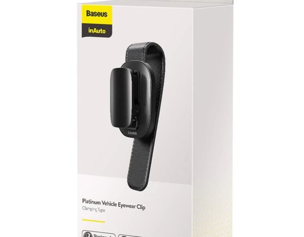 Baseus Platinum Vehicle Eyewear Clip (ACYJN-B01)  - Автомобільний тримач для окулярів