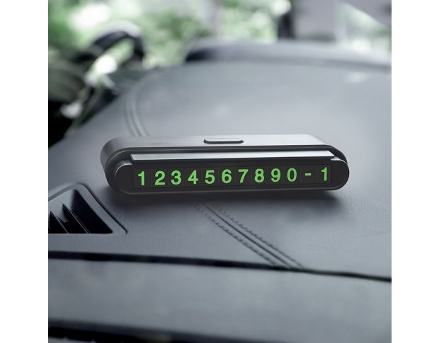 Hoco CPH19 In-car Hidden Signage One-click Black- Карта паркування