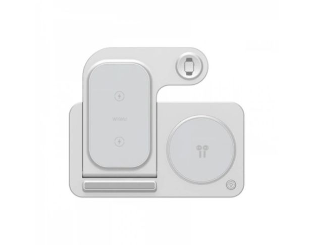 WiWU Wi-W020 Foldable Magnetic Station Wireless Charger 3in1 - Беспроводное зарядное устройство