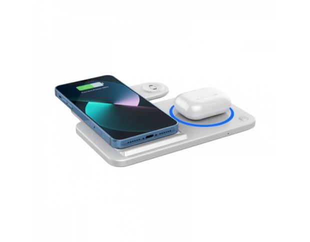 WiWU Wi-W020 Foldable Magnetic Station Wireless Charger 3in1 - Беспроводное зарядное устройство