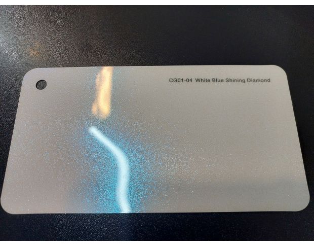 FORMULA PPF White Blue Shining Diamond Gloss G102 - Антигравійна захисна біло-синя плівка (глянцева) 1.52 m