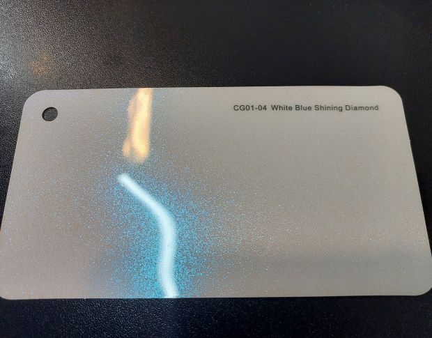 FORMULA PPF White Blue Shining Diamond Gloss G102 - Антигравійна захисна біло-синя плівка (глянцева) 1.52 m