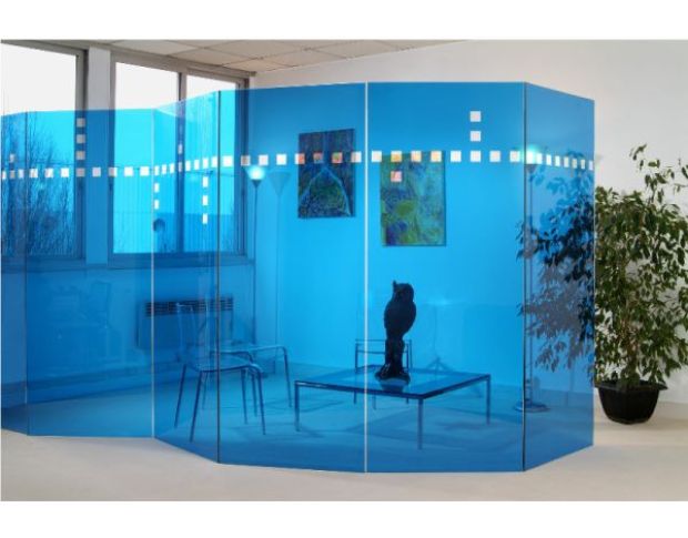 Архитектурная декоративная синяя пленка FORMULA Transparent Blue 1.52 m