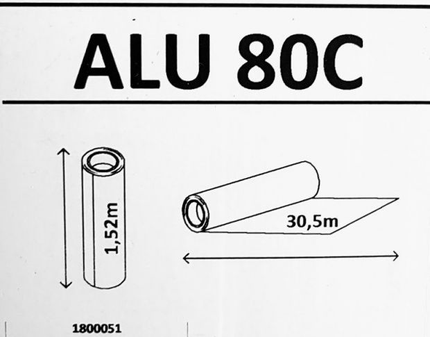 Solar Screen ALU 80 C 1.524 m