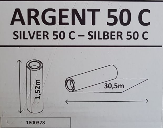 Solar Screen Silver 50 C 1.524 m
