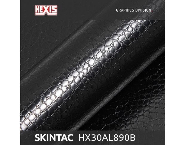 Hexis Alligator Pitch Black Gloss HX30AL890 1.37 m