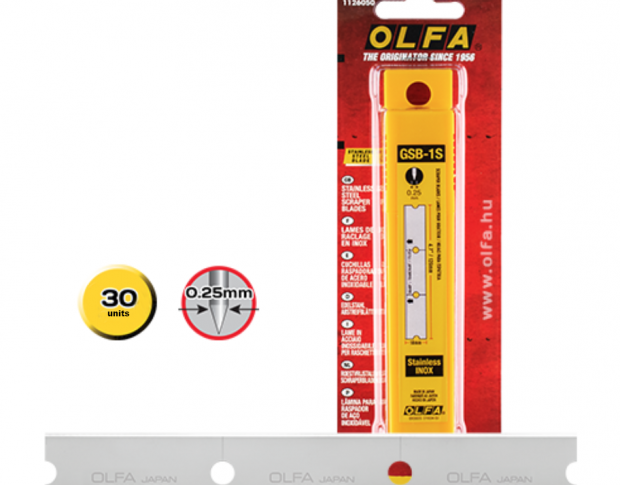 Лезвия для скребка OLFA GSB-1S 25 mm (30 шт.)