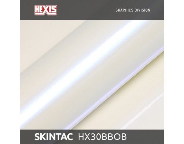 Hexis HX30BBOB Skintac Pearl Boreal White Gloss 1.524 m