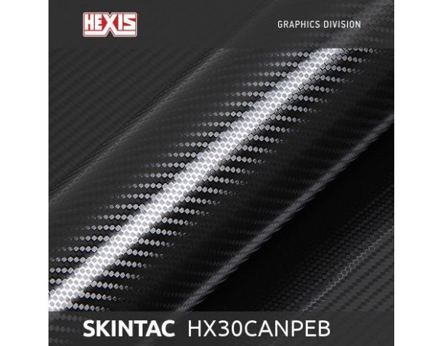 Hexis HX30CANPEB Skintac Black Oil Carbon Gloss 1.524 m