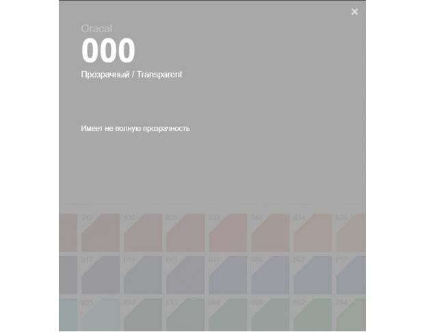 Oracal 641 000 Gloss Transparent Clear 1 m