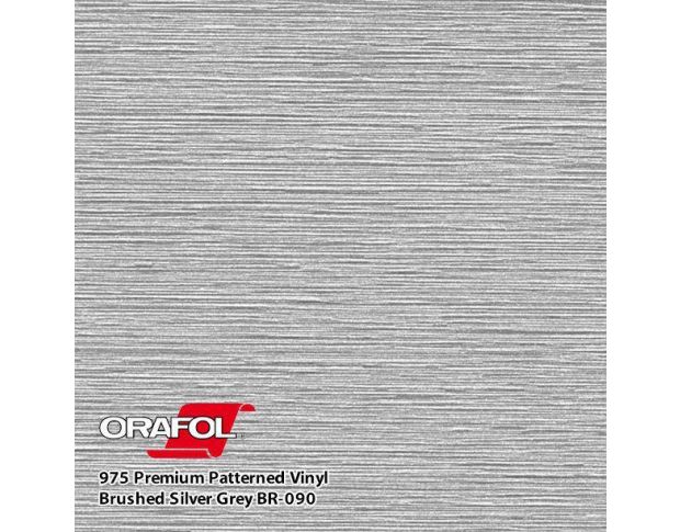 Oracal 975 090 Brushed Premium Structure Cast Silver Gray 1.524 m