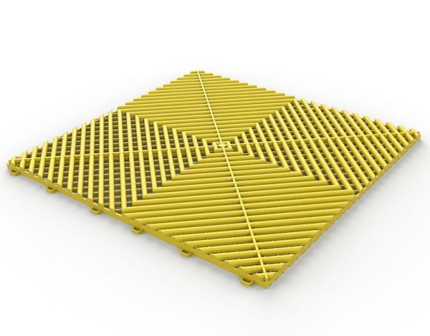 Floor Tile Vented Water Yellow - Жовта сітка модульної підлоги