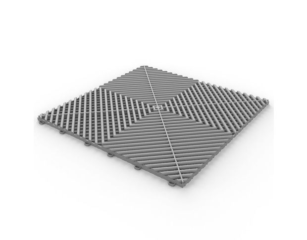 Floor Tile Vented Water Grey - Серая решетка модульного пола