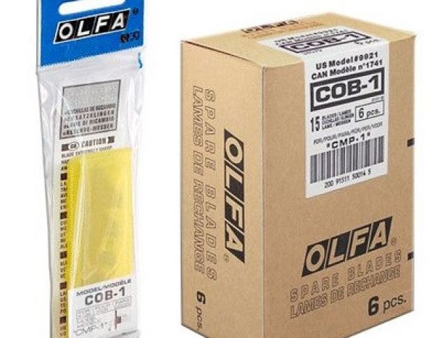 Леза для циркульного ножа OLFA СОВ-1 (15 шт.)