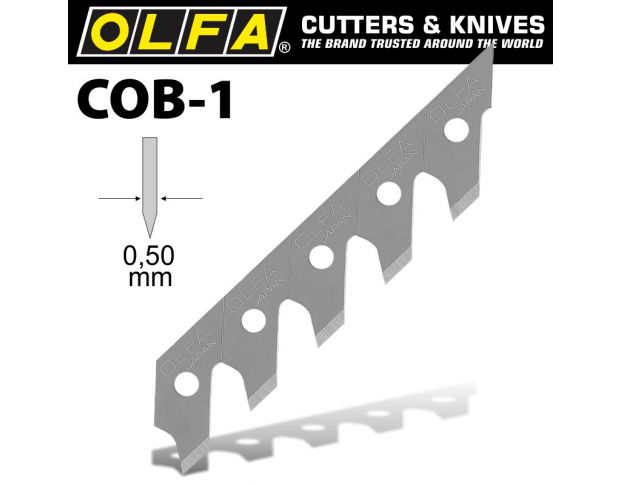 Леза для циркульного ножа OLFA СОВ-1 (15 шт.)