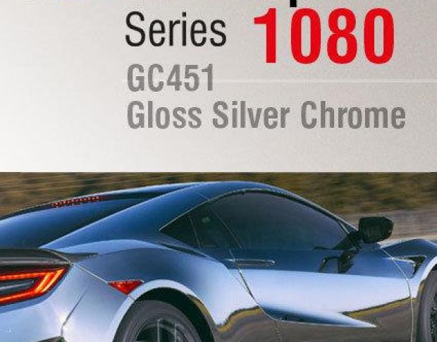 3M 1080 Gloss Silver Chrome GC451 1.524 m