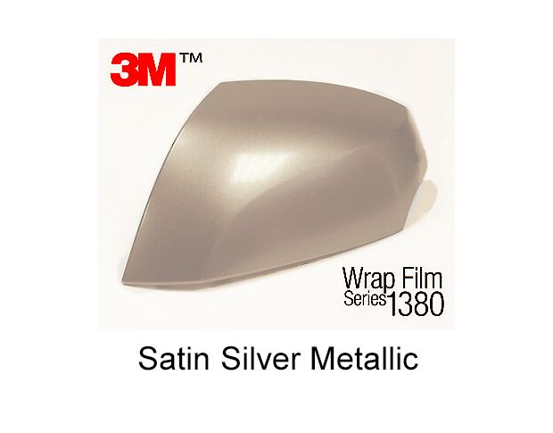 3M 1380 S130 Satin Silver Metallic 1.524 m