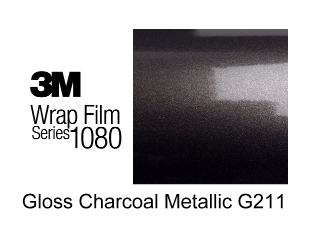 3M 1080 G 211 Gloss Сharcoal Metallic 1.524 m