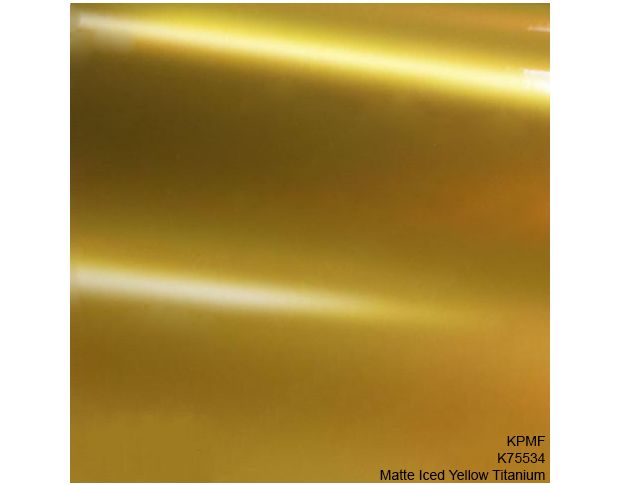 KPMF K75534 Matt Iced Yellow Titanium 1.524 m
