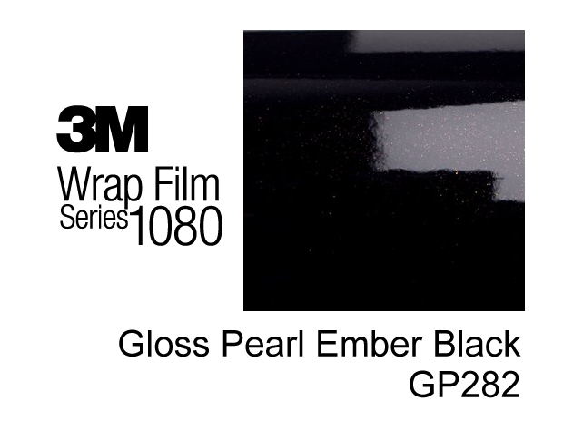 3M 1080 GP 282 Gloss Pearl Ember Black 1.524 m