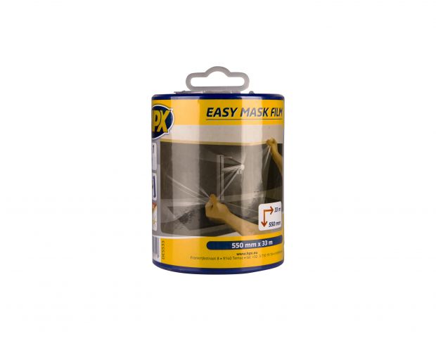 HPX DE5533 Easy mask film crepe paper + dispenser 550mm x 33m
