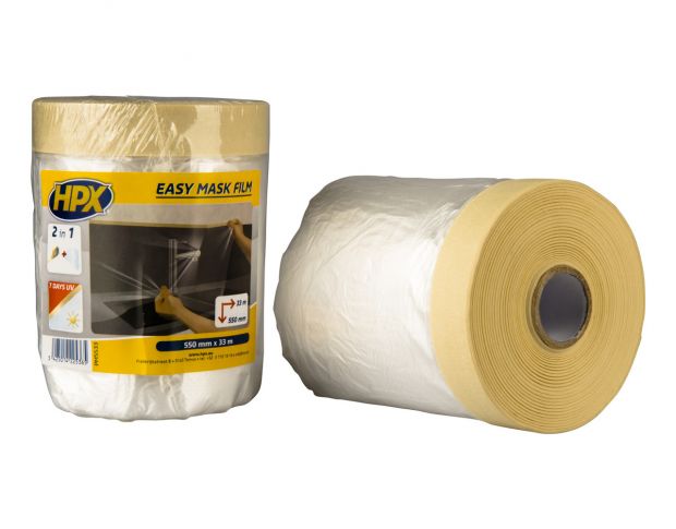 HPX DE5533 Easy mask film crepe paper + dispenser 550mm x 33m
