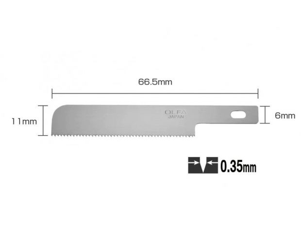Леза пилкові OLFA KB4-WS/3 0,5 mm (3 шт./уп.)