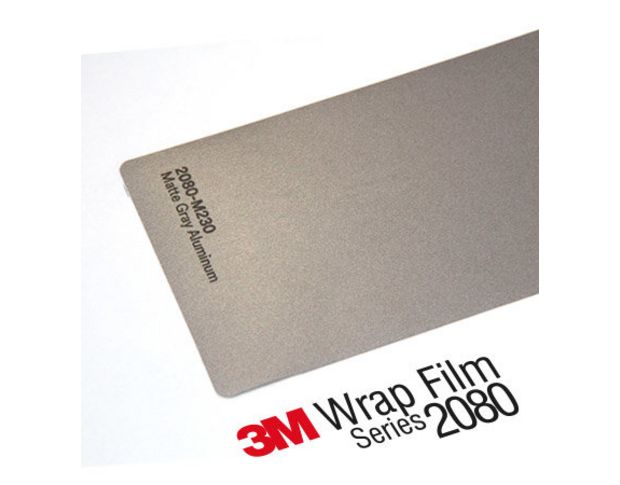 3M 2080 M230 Matte Grey Aluminum 1.524 m