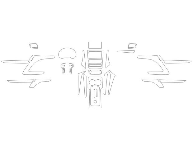 Викрійка для салону MITSUBISHI PAJERO SPORT 2015
