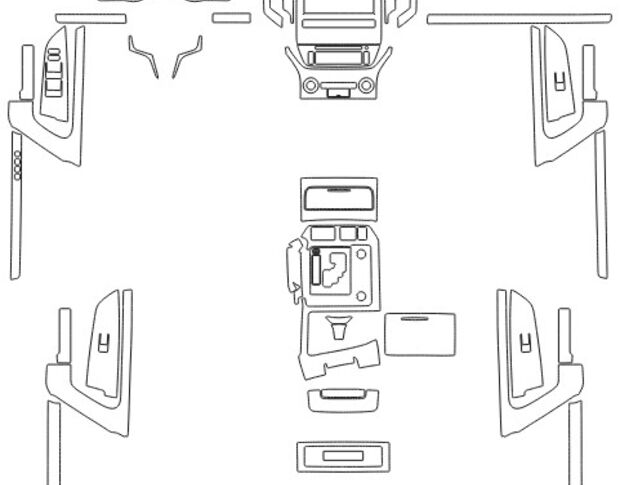 Викрійка для салону TOYOTA LAND CRUISER 200 2015