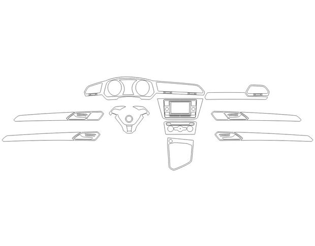 Викрійка для салону VOLKSWAGEN TIGUAN 2016