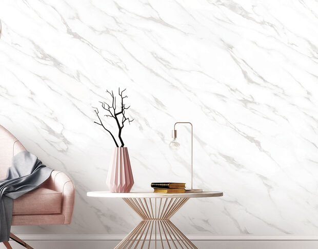 Solar Screen Cover Styl NE31 Mat White Marble 1.22 m
