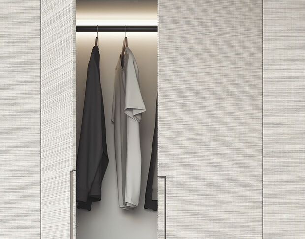 Solar Screen Cover Styl NE74 Mika Light Beige Stripped Pattern 1.22 m