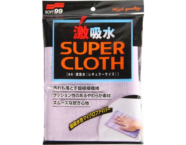 Soft99 Microfiber Cloth - Мікрофібра для протирання і сушки авто, 30 х 50 cm