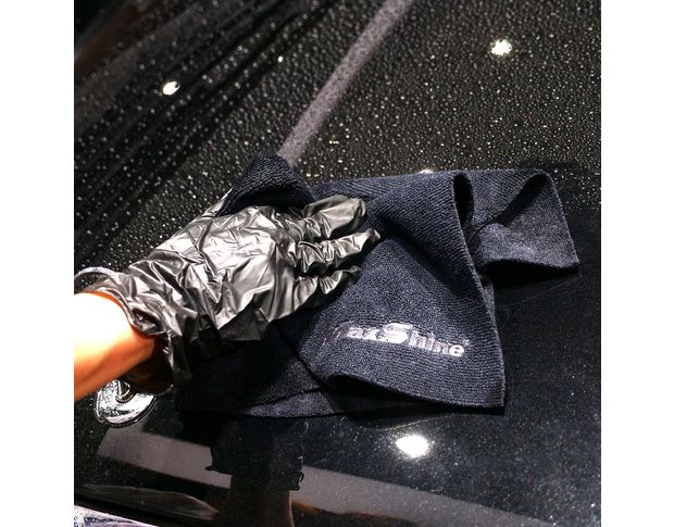 MaxShine General Purpose Microfiber Towel - Мікрофібровий рушник без оверлоку, чорний 40 х 40 cm