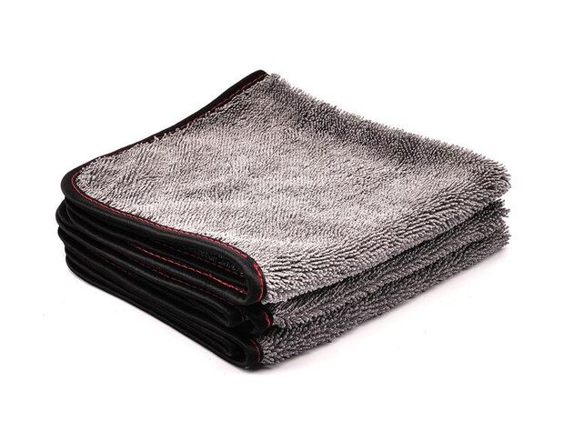 MaxShine Twisted Loop Microfiber Towel - Мікрофібровий рушник з оверлоком, сірий 40 х 40 cm