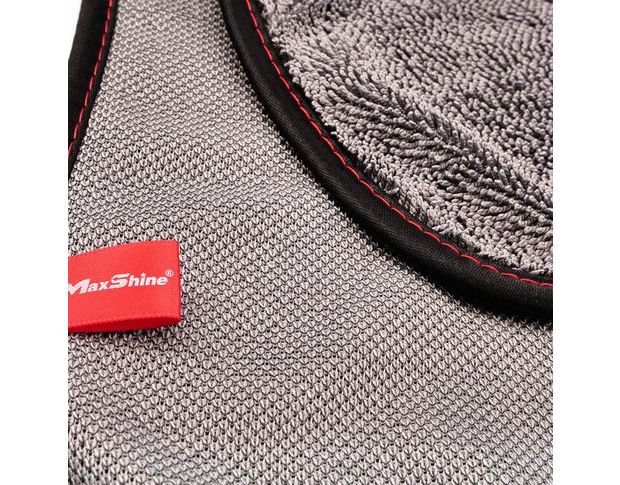 MaxShine Twisted Loop Microfiber Towel - Мікрофібровий рушник з оверлоком, сірий 40 х 40 cm