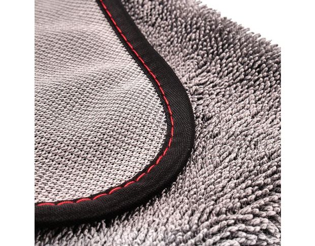 MaxShine Twisted Loop Microfiber Towel - Мікрофібровий рушник з оверлоком, сірий 40 х 40 cm