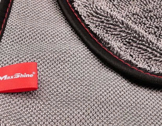 MaxShine Twisted Loop Microfiber Towel - Мікрофібровий рушник з оверлоком, сірий 40 х 40 cm