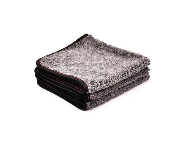 MaxShine Twisted Loop Microfiber Towel - Мікрофібровий рушник з оверлоком, сірий 40 х 40 cm
