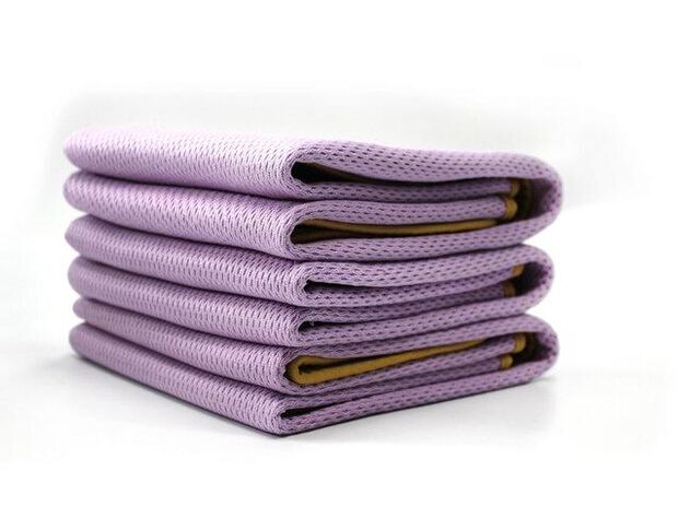 MaxShine Drying Mesh Microfiber Towel - Сітчастий рушник з оверлоком бузковий 50 х 70 cm
