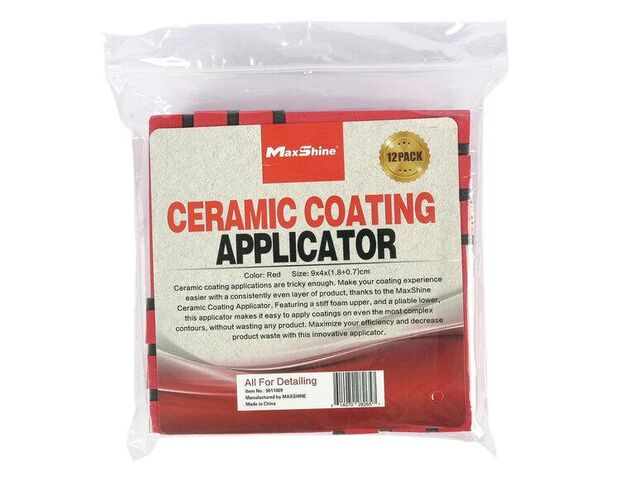 MaxShine Ceramic Coating Applicator - Аплікатор для нанесення захисних складів (12 шт.)